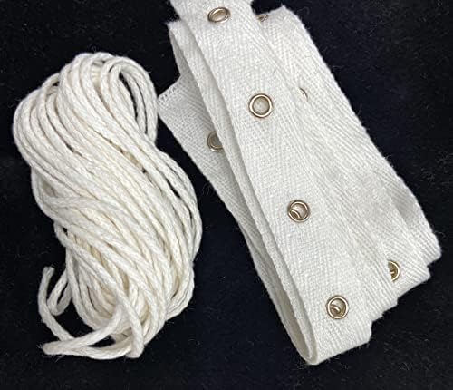 Нова лента со бел памук од 2 дворови и вклучува 5 јарди бел памук за цртање кабел -twill лента лента лента