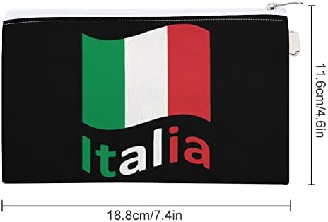 Италија Италија Италијанско Знаме Мали Платно Монета Чанта Организатор Патент Промени Торбичка Симпатична Паричник Сочинуваат Торба