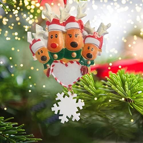 DIY Персонализирано семејство Божиќно Божиќно порибување на дрво Орнамент мантел Семејни групи 2023 Божиќни кујнски крпи за кујна
