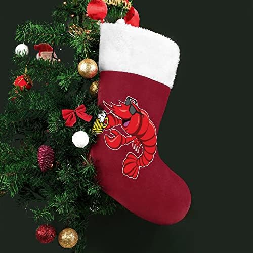 Крефиш пиво Божиќно порибување Божиќни чорапи торбичка куќа семејство Божиќ декор