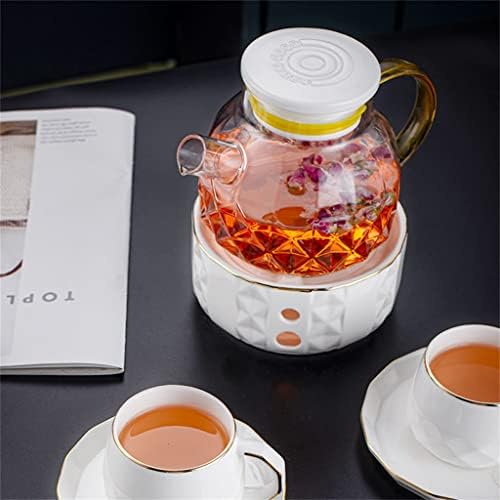 Xwozydr Нордиска цветна чајничка чајник за греење на свеќички сет варен овошен чајник Англиски керамички попладневен чај сет