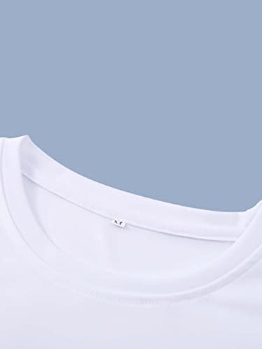 Горгитер за машка графичка печатење на печатење 2 парчиња облеки за кратки ракави маици и шорцеви