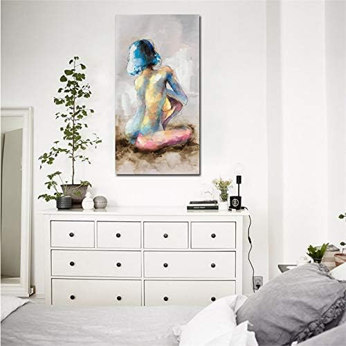 Рачно насликано масло сликарство на платно, модерно апстрактно голи женско сликарство рачно насликани уметнички дела домашни wallидни