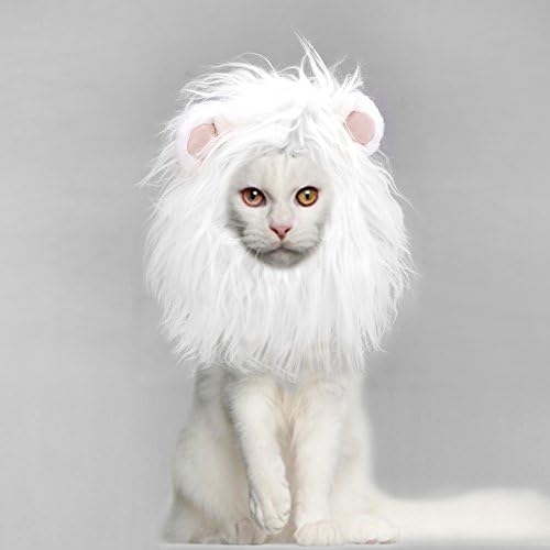 Adorables Lion Mane Costume за мачки и кучиња, смешни костуми за миленичиња мачки за Божиќ за Ноќта на вештерките, додатоци за облека за домашно милениче