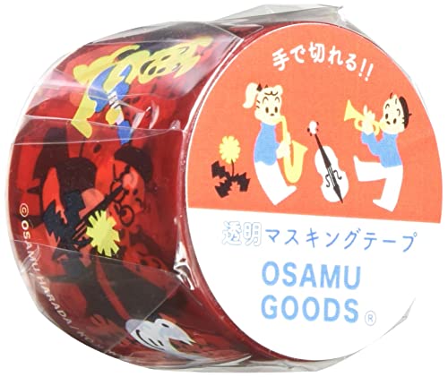 Gakken Sta: Full Osamu Goods M05048 Маскирање лента, транспарентна, ширина 1,2 инчи, музика