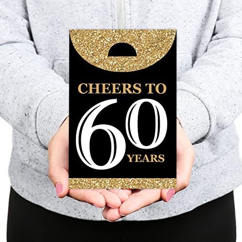 Голема Точка На Среќа возрасни 60 - Ти Роденден-Злато-Роденден Подарок Услуга Торба - Партија Добрите Кутии-Во собата на 12