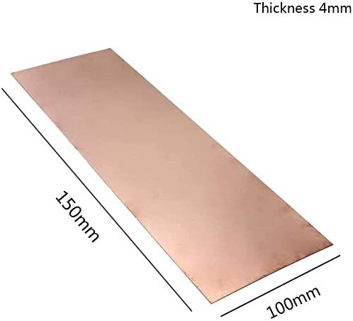 Z Креирај дизајн месинг плоча бакар 1. 5мм 150мм x 100мм метал од метал од врвен квалитет, 100мм*150мм*1мм, големина: 100мм*150мм*4мм метална бакарна фолија