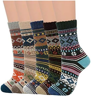 Century Star Centar Christmas Chods Wool чорапи топли чорапи пријатни зимски спортови чорапи волна за пешачење чорапи кашмир атлетски екипи чорапи