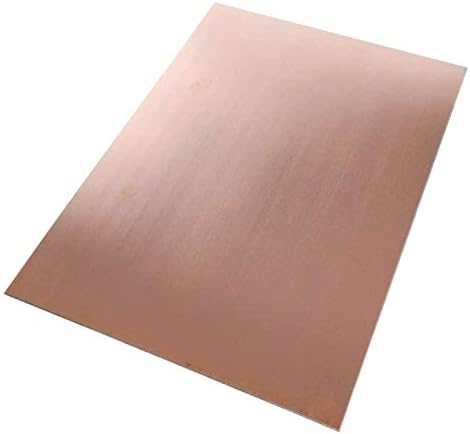 Nianxinn чиста плоча со фолија од бакар метал 0,8 mmx 300 x 300 mm исечена бакарна метална плоча чист бакарен лист