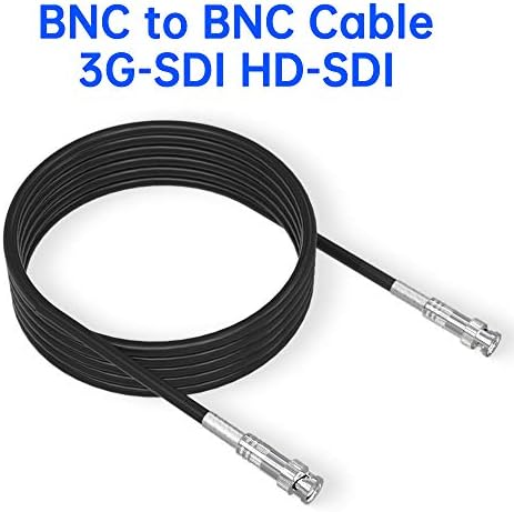 Кабел SDI 10FT, 3G HD-SDI кабел, BNC до BNC кабел, кабел за коаксен 75-5 ом, 1080p за видео безбедност и системи за CCTV CTCTV