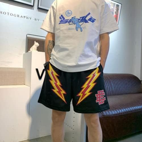 Uiwuqh Gym Shorts Брзи суви кошаркарски шорцеви Неутрални удобни тренинзи за тренинзи лесни џемпери атлетски шорцеви за мажи