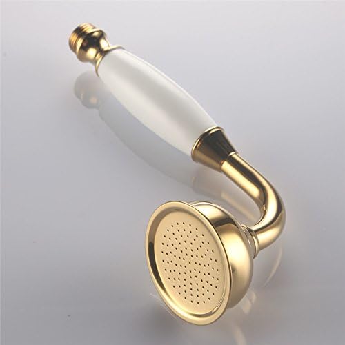 Шил Традиционална Месинг Керамика Телефонска Рачна Глава За Туширање со Црево Од 1,5 Метри За Бања Златна Завршница