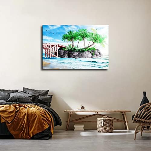 Аниме Кралство срца острови платно отпечатоци wallидни уметнички слики зачудувачки сценографии на плажа wallидни уметнички дела слики