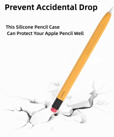 Случај LjFlyXri за Apple Pencil 2nd Gen Silicone Diual Diual Color Anti-Roll Design Prevence Совршен зафат Заштитни удобни силикони се чувствуваат компатибилни за капакот на 2-ри генерал на Apple моливче
