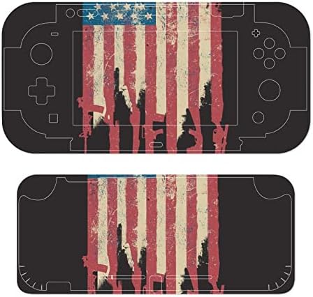Америка со знаме на Америка со пиштоли за пиштоли ја покриваат заштитната плоча на кожата за Nintendo Switch