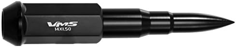 True Spike 14x1.5 32PC 124mm ладни фалсификувани челични ореви со црни продолжени совети за куршуми CNC алуминиум компатибилен со Dodge RAM 2500 3500 2012-2020 со 8 шема на тркалото со лаг