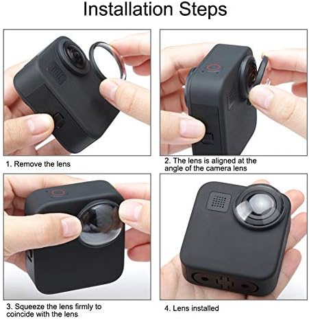 Hilitand 2 парчиња водоотпорни леќи опфаќа капаче за антикрипта за додатоци за додатоци на камера GoPro леќи за леќи за лекување лесно за инсталирање