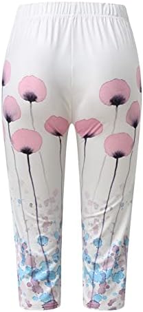 Широки панталони за нозе жени панталони 2022 женски џемпери Најдобри панталони за жени обични цветни шорцеви исечени панталони