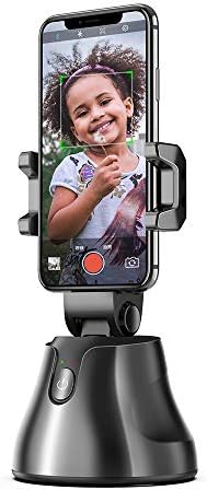 Паметен преносен селфи стап, 360 ° ротација автоматско лице за следење на предметот на ликот на фотоапаратот Смарт снимање мобилен телефон мобилен телефон мобилен т